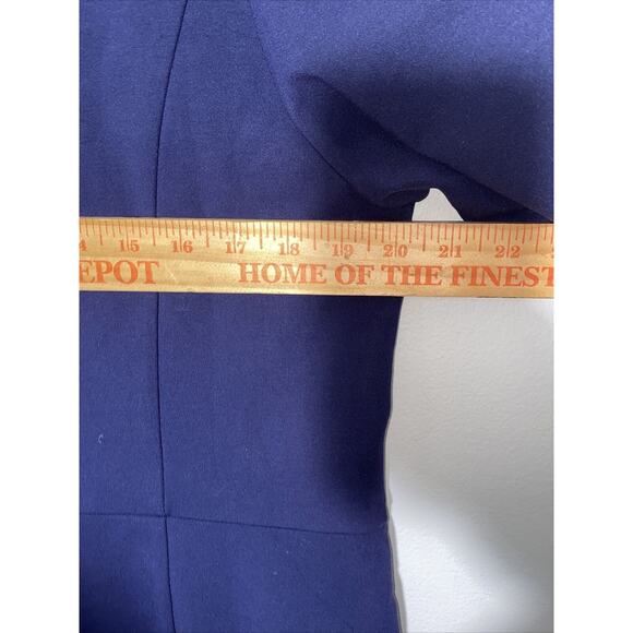 ELOQUII Jersey Knit Fitted Plus Dress Sz 18 Maritime Blu Half Sleeve Stretch NWT - Picture 10 of 16